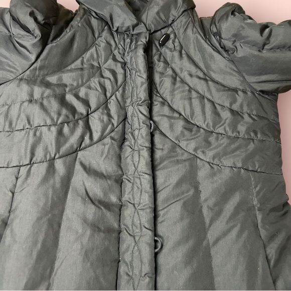 Vintage 70s 80s Women’s Black Long Down Puffer Coat - Picture 9 of 14